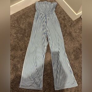 Strapless casual jumpsuit